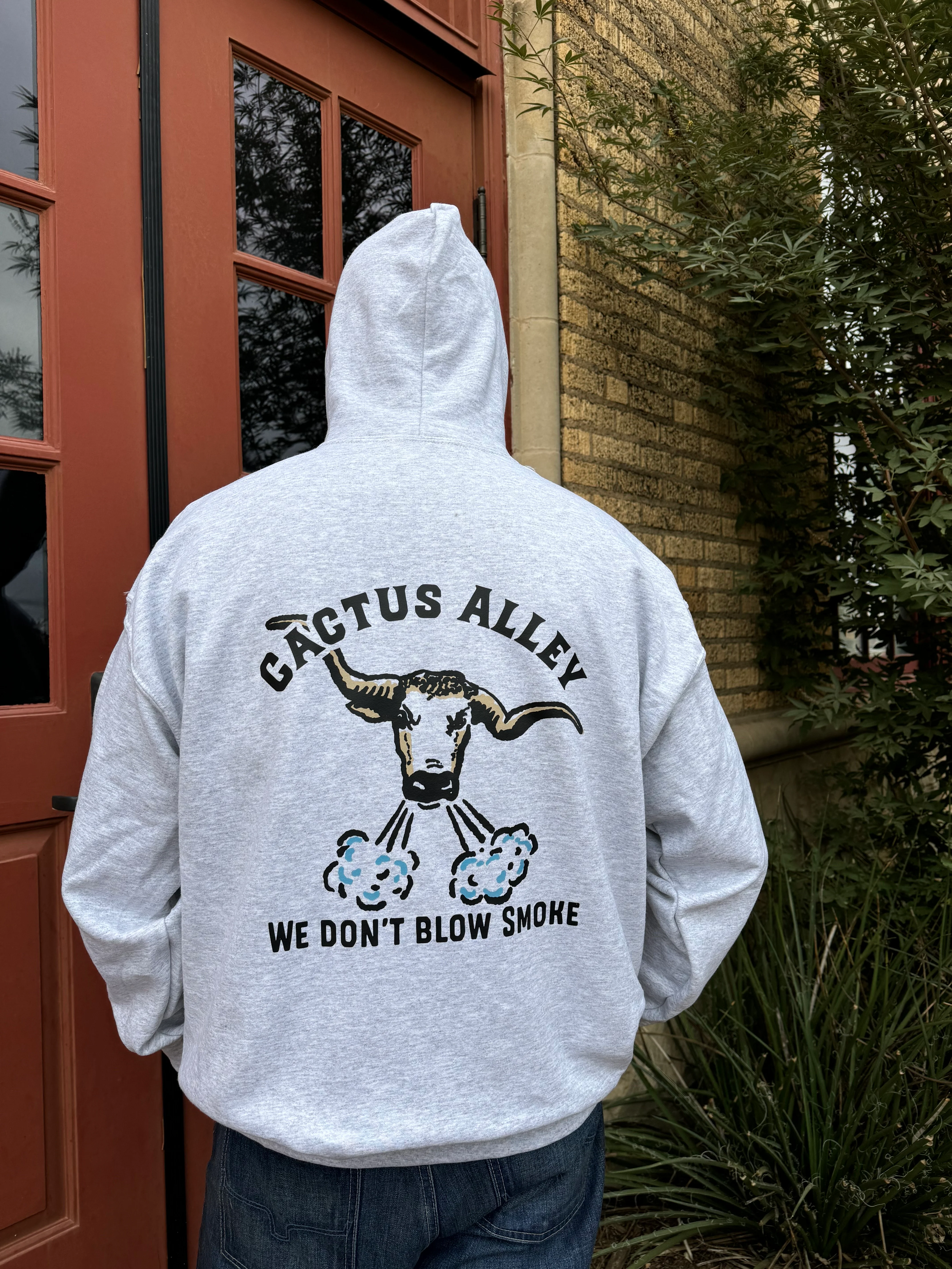 Blowin' Smoke - Ash Grey Adult Hoodie